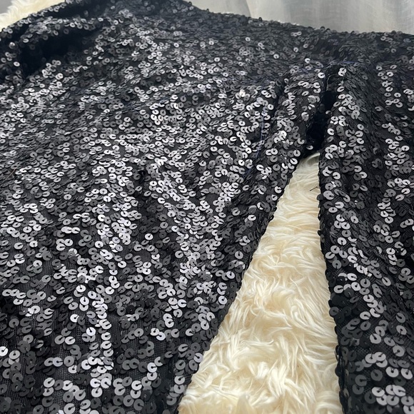 Sequins Evening Mini Dress with Cowl Back - Picture 6 of 6